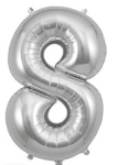 (image for) OT FOIL BALLOON NO.8 SILVER