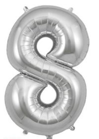 (image for) OT FOIL BALLOON NO.8 SILVER