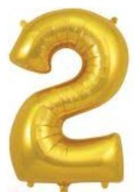 (image for) OT FOIL BALLOON NO.2 GOLD