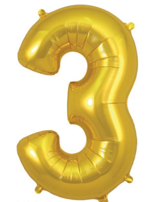 (image for) OT FOIL BALLOON NO.3 GOLD
