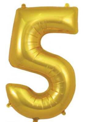 (image for) OT FOIL BALLOON NO.5 GOLD