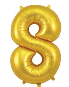 (image for) OT FOIL BALLOON NO.8 GOLD
