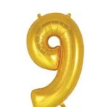 (image for) OT FOIL BALLOON NO.9 GOLD