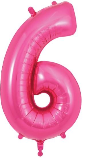 (image for) OT FOIL BALLOON NO.6 PINK