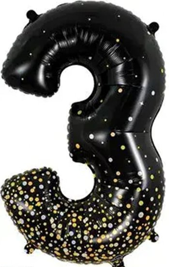 (image for) OT FOIL BALLOON NO.3 BLK GOLD