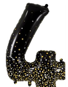 (image for) OT FOIL BALLOON NO.4 BLK GOLD