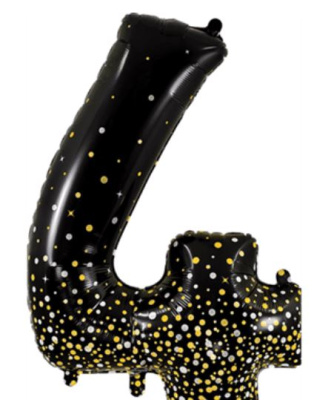 (image for) OT FOIL BALLOON NO.4 BLK GOLD