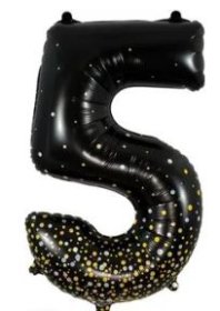 (image for) OT FOIL BALLOON NO.5 BLK GOLD