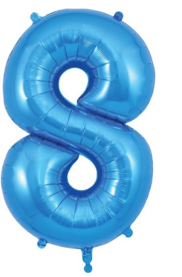 (image for) OT FOIL BALLOON NO.8 BLUE