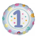 (image for) AS FOIL BALLOON 1ST H/B'DAY