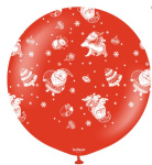 (image for) KS XMAS BALLOON-SANTA RED 25S