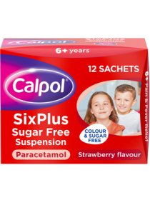 (image for) CALPOL SUGAR FREE SACHETS 6+YEARS - 12X5ML