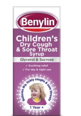 (image for) BENYLIN CHILD DRY COUGH SORE THROAT SYRUP 6F5 - 125ML