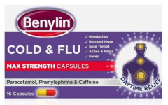 (image for) BENYLIN COLD & FLU MAX STRENGTH CAPSULES 6F5 - 16S