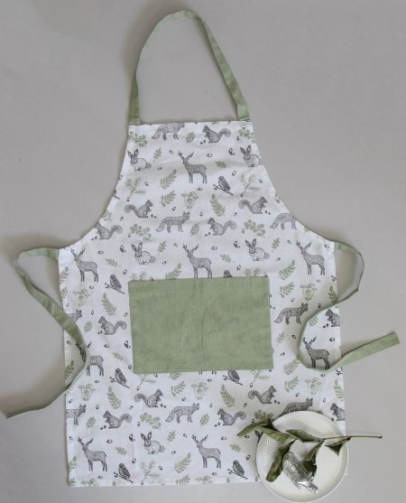 (image for) HL COTTON APRON WOODLAND