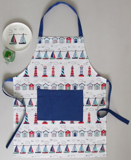 (image for) HL COTTON APRON NAUTICAL