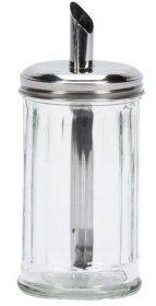 (image for) GLASS SUGAR JAR WITH POUR TOP