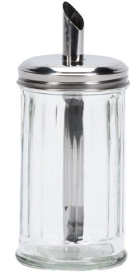 (image for) GLASS SUGAR JAR WITH POUR TOP