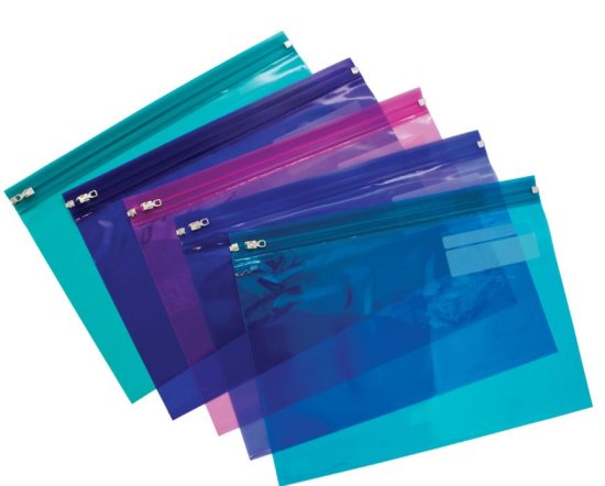 (image for) PUKKA ZIP WALLET BAG ASSORTED - A4