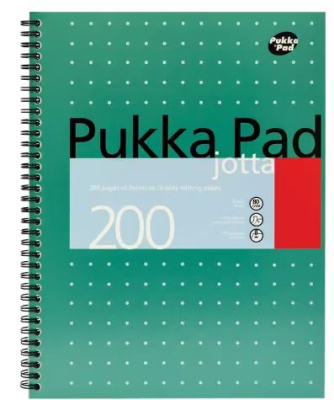 (image for) PUKKA WIREBOUND JOTTA 200PAGE - A4