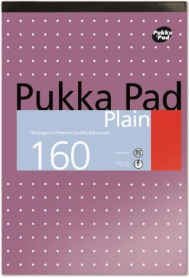 (image for) PUKKA REFILL PAD PLAIN 160PAGE - A4