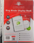 (image for) PUKKA RING BINDER DISPLAY BOOK CLEAR - A4