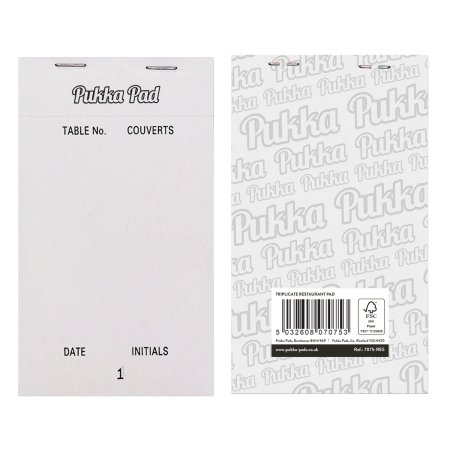 (image for) PUKKA RESTAURANT PAD 3.75\"\" X 6.5\"\"