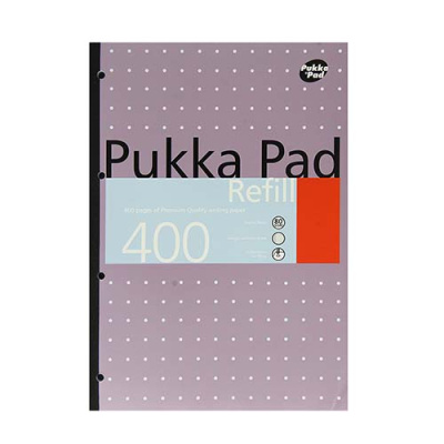 (image for) PUKKA REFILL PAD 400PAGE - A4
