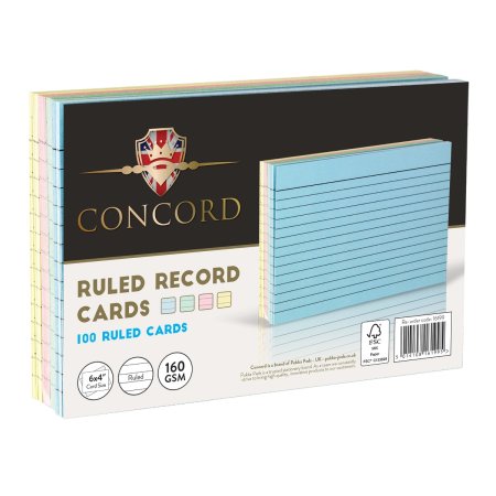 (image for) PUKKA REVISION CARDS RULED 100S - 6\"\"X4\"\"