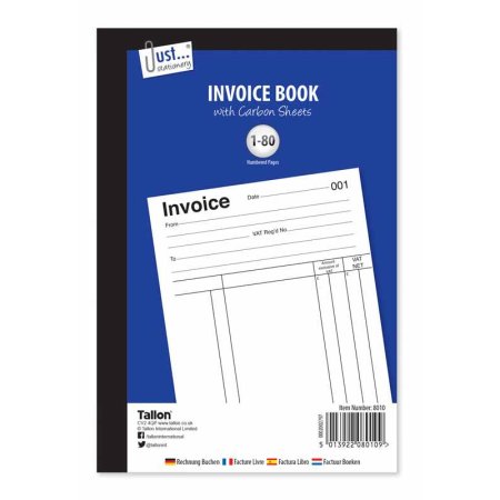(image for) Tallon Invoice Book 80pages - STD