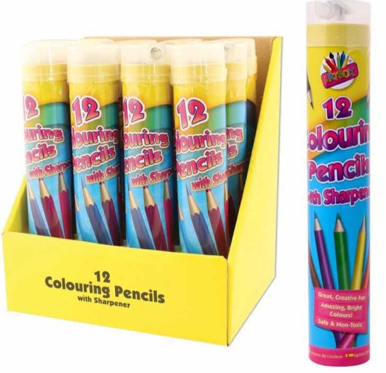 (image for) Tallon Colouring Pencils + Sharpener 12S - STD