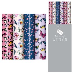 (image for) Tallon Gift Wrap Female Designs Assorted - 3METRE