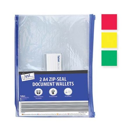(image for) Tallon Zip Top Document Wallets - A4