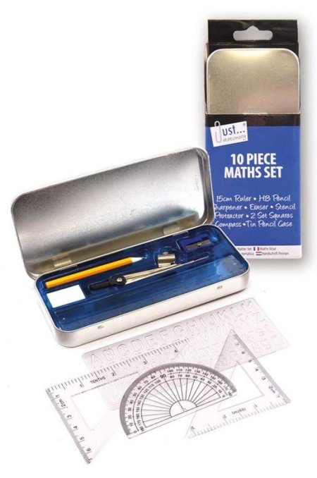 (image for) Tallon Geometry Maths Set Tin - 10S