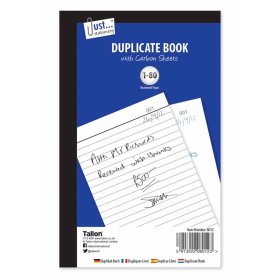 (image for) Tallon Duplicate Invoice Book 80Pages - A5
