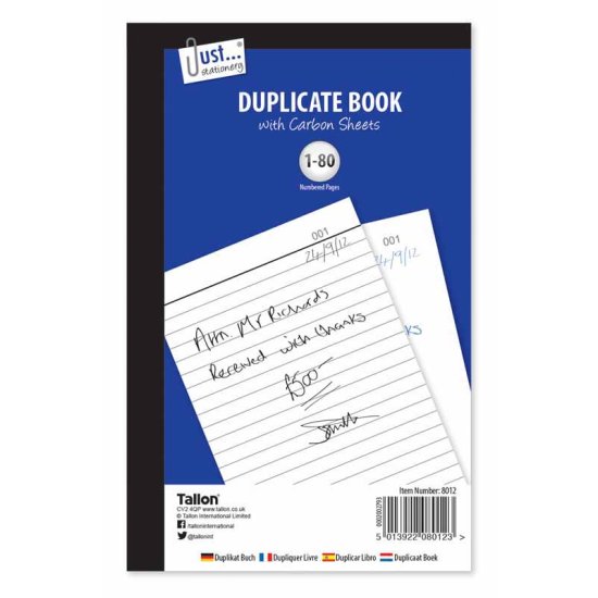 (image for) Tallon Duplicate Invoice Book 80Pages - A5