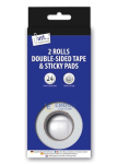 (image for) Tallon 2 Rolls Double Sided & 24 of 25x25mm pads - 25MM