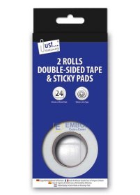(image for) Tallon 2 Rolls Double Sided & 24 of 25x25mm pads - 25MM
