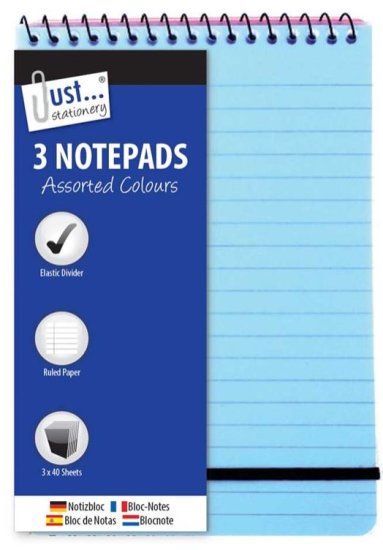 (image for) Tallon 3 Neon PP Cover Notebooks Ruled Assorted - 100x150mm