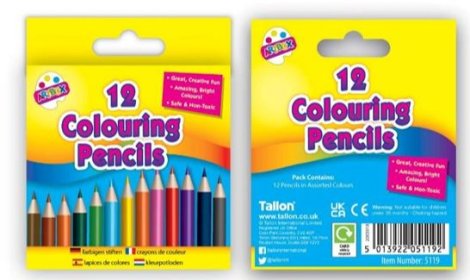 (image for) Tallon Half Sized Coloured Pencils - 12S