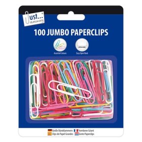 (image for) Tallon Jumbo Paperclips Assorted - 100S