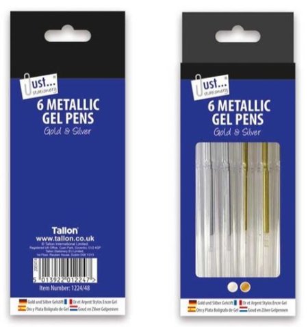 (image for) TALLON GEL PEN GOLD & SILVER - STD