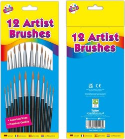 (image for) TALLON ARTIST BRUSHES - 12SIZE