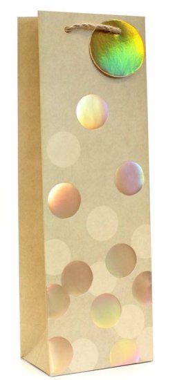 (image for) TALLON GIFT BAG GOLD SPOTS - BOTTLE