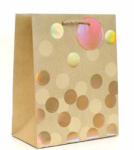 (image for) TALLON GIFT BAG GOLD SPOTS - MEDIUM