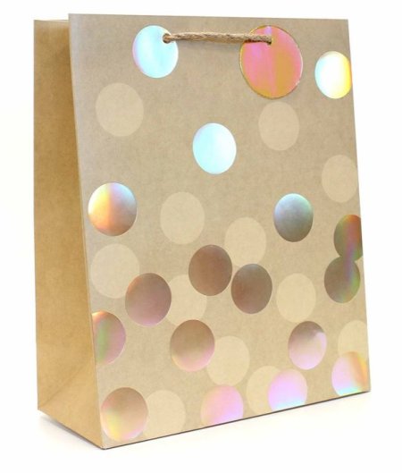 (image for) TALLON GIFT BAG GOLD SPOTS - LARGE