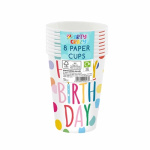 (image for) TALLON PAPER CUPS HAPPY BIRTHDAY DESIGN 8S - 9oz