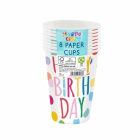 (image for) TALLON PAPER CUPS HAPPY BIRTHDAY DESIGN 8S - 9oz