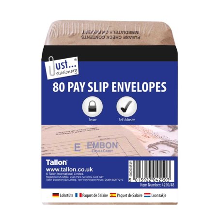 (image for) TALLON ENVELOPES WAGE PACKETS 80S- 100X110MM