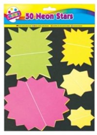 (image for) TALLON ARTBOX NEON FLUORESCENT STARS - 50S